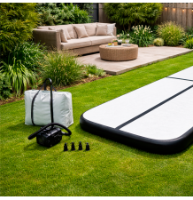 AIRTRACK – Mata Gimnastyczna 400 × 100 × 20 cm (czarna)