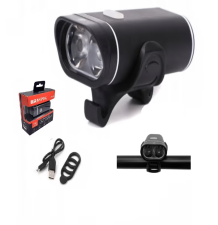 Lampka rowerowa na przód led lampa mocna usb 350lm