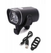Lampka rowerowa na przód led lampa mocna usb 350lm