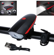 Lampka rowerowa na przód led lampa rower mocna usb