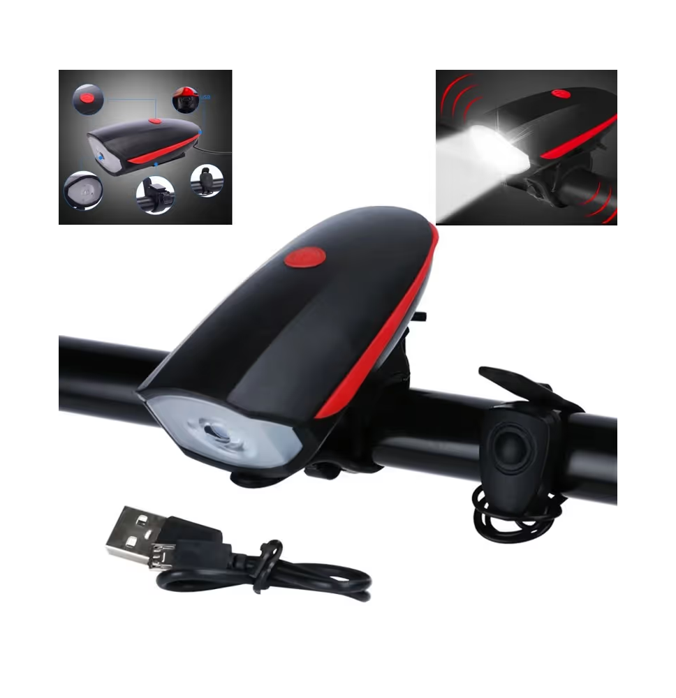 Lampka rowerowa na przód led lampa rower mocna usb