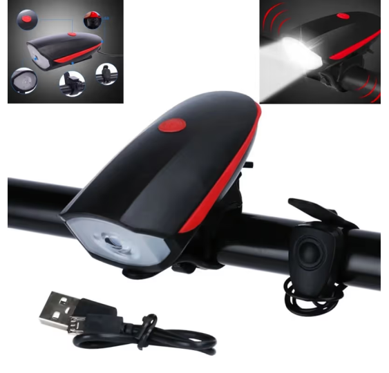Lampka rowerowa na przód led lampa rower mocna usb