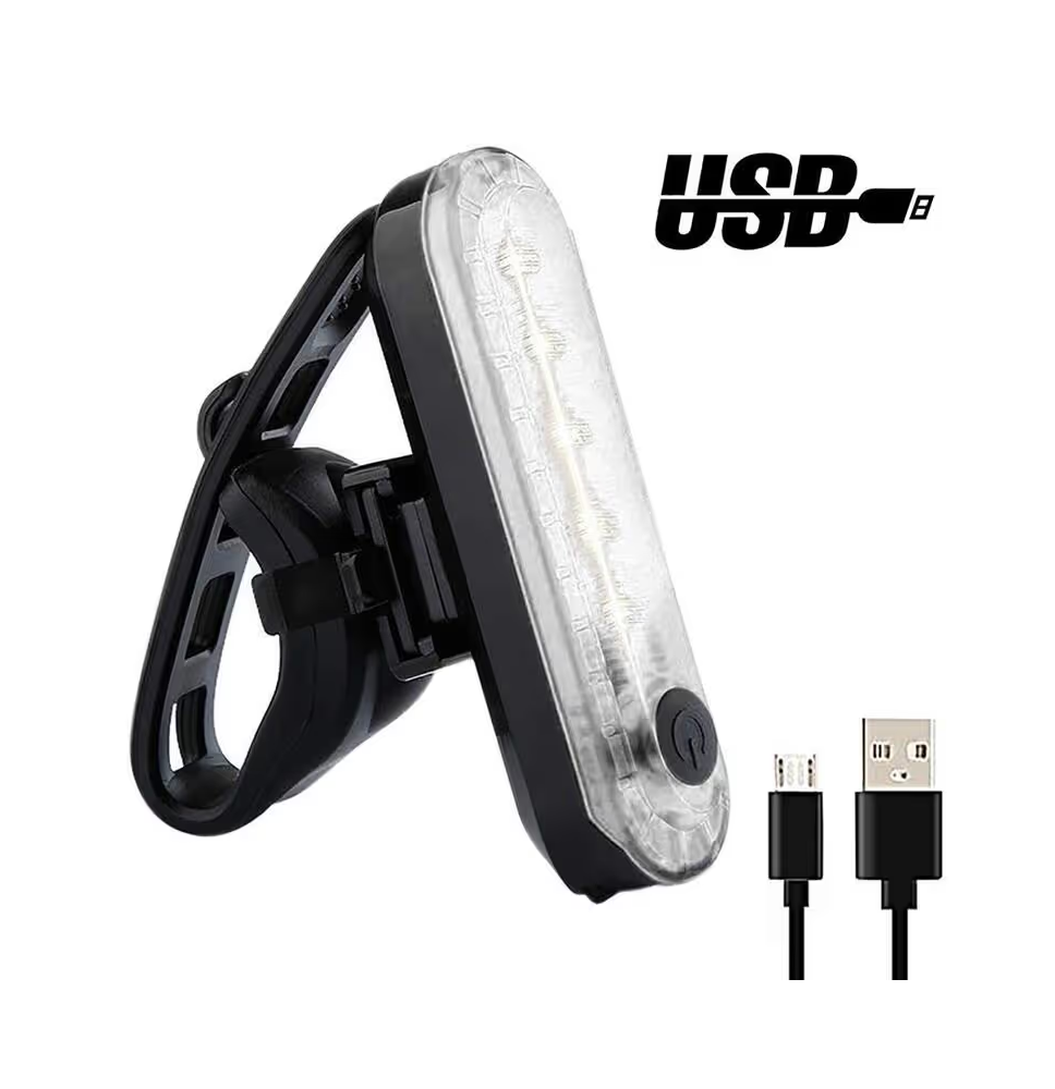 Lampka rowerowa led tył przód usb 50 lumenów na rower