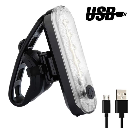 Lampka rowerowa led tył przód usb 50 lumenów na rower