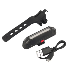 Lampka rowerowa led tył przód 100 lm 6 trybów ładowanie usb