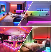 Wodoodporna taśma led smd 5050 rgb zestaw pilot 5m