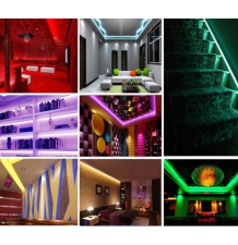 Wodoodporna taśma led smd 5050 rgb zestaw pilot 5m