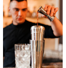 Zestaw barmański 6 elementów shaker stojak solidny domowy do napojów drinków