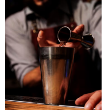 Zestaw barmański 6 elementów shaker stojak solidny domowy do napojów drinków