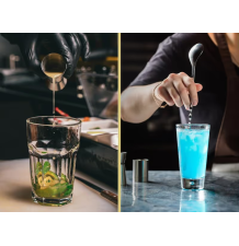 Zestaw barmański 23 elementy shaker profesjonalny do napojów drinków podstawka pokrowiec