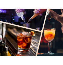 Zestaw barmański 17 elementów shaker stojak duży profesjonalny domowy do napojów drinków