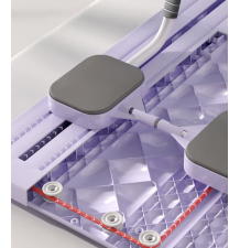 Deska do pilatesu wielofunkcyjna składana treningowa domowa taśma oporowa timer uchwyt mata do ćwiczeń