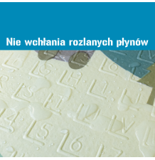 MATA EDUKACYJNA PIANKOWA DWUSTRONNA SKŁADANA 200x180CM