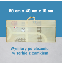 MATA EDUKACYJNA PIANKOWA  DWUSTRONNA SKŁADANA 200x180CM