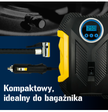 Kompresor samochodowy elektryczny do kół 12V LED LCD pod zapalniczkę