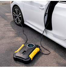 Kompresor samochodowy elektryczny do kół 12V LED LCD pod zapalniczkę