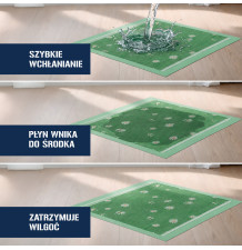 PODKŁADY DLA PSA CHŁONNE 60X60 IMITACJA TRAWY ULTRA CHŁONNE GRUBE XXL 50SZT