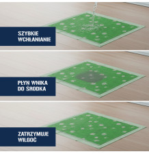 PODKŁADY DLA PSA CHŁONNE 60X90 IMITACJA TRAWY ULTRA CHŁONNE GRUBE XXL 50SZT